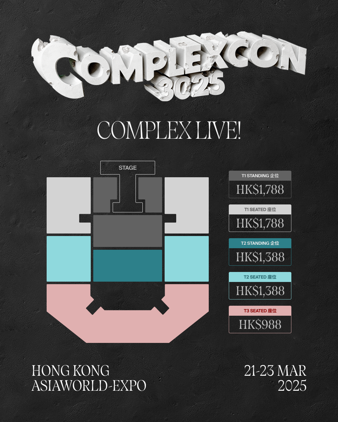 Exclusive on MOVETIX: Special 3-Day Pass to ComplexCon Hong Kong